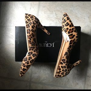 J. Crew cheetah heels